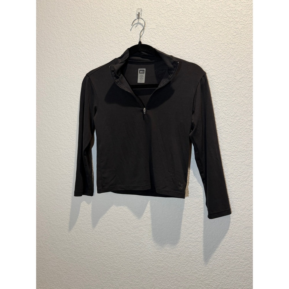 REI Kids Pullover Quarter-Zip Black M 8/10‎